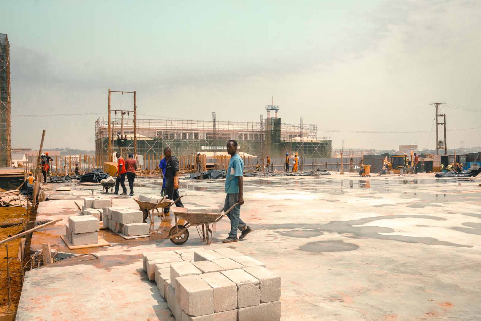 Raxio data center in africa Slub foundation dry and ready for the next phase of construction
