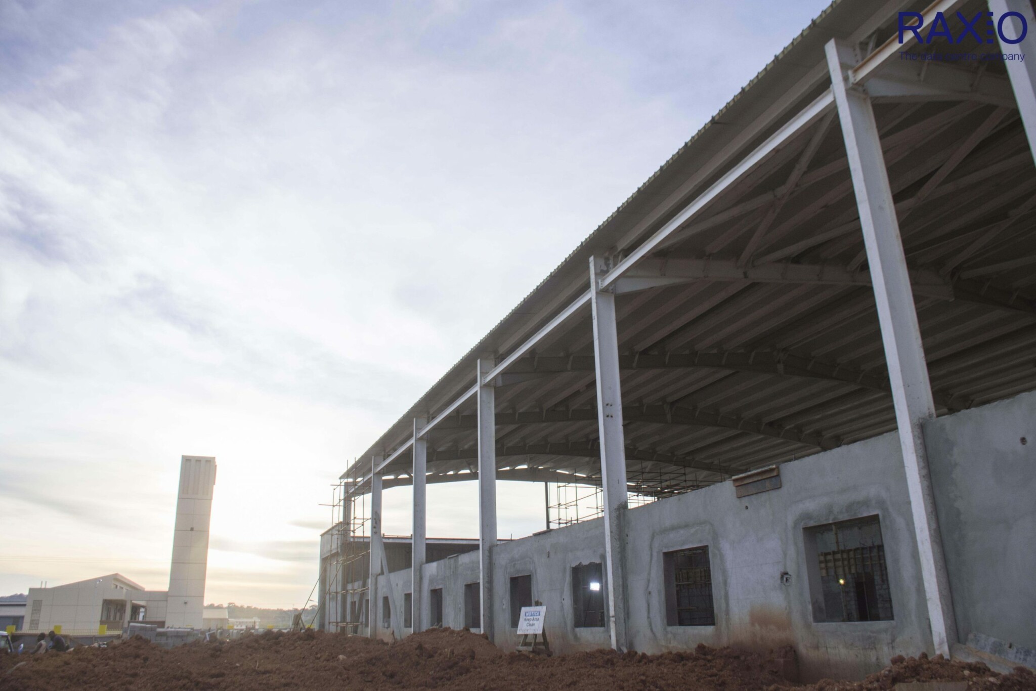 Raxio data center in africa The-sun-sets-beautifully