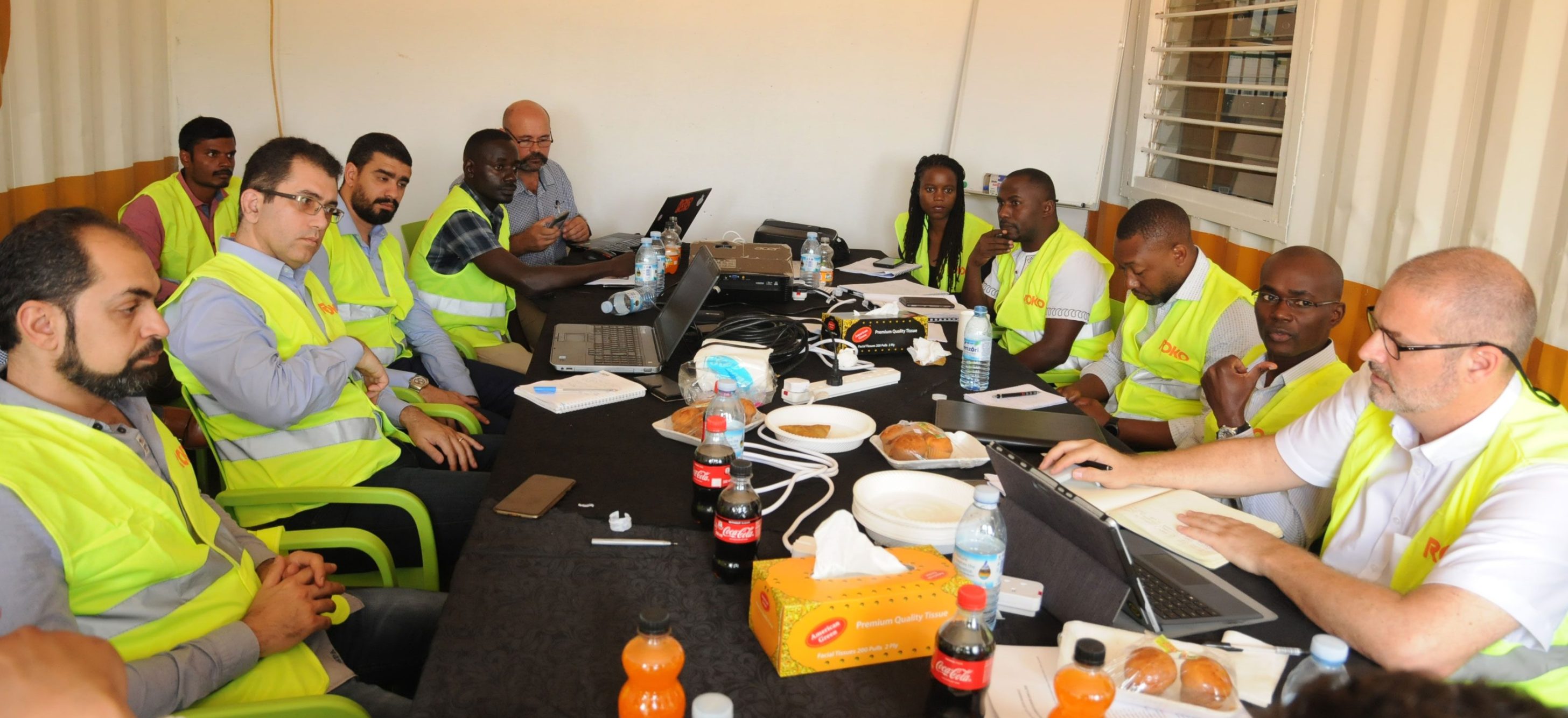Consultants and Contractors Meet as Construction Progresses